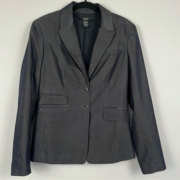 2/$30 Victoria’s Secret Body by Victoria Grey Blazer – Size 6 – Two-Button – GUC - Picture 1 of 9